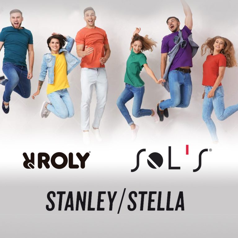 Собствен внос на тениски Roly, SOL'S и Stanley/Stella